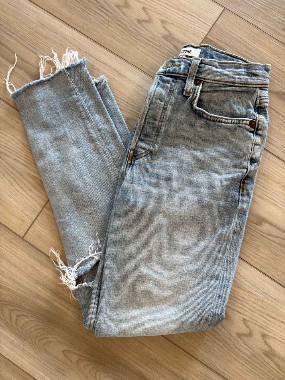 Re/Done 90’s High Rise Ankle Crop Jeans
